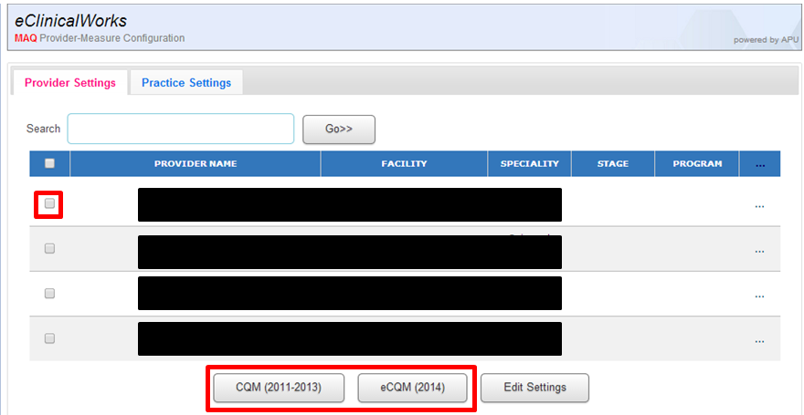 CQM settings