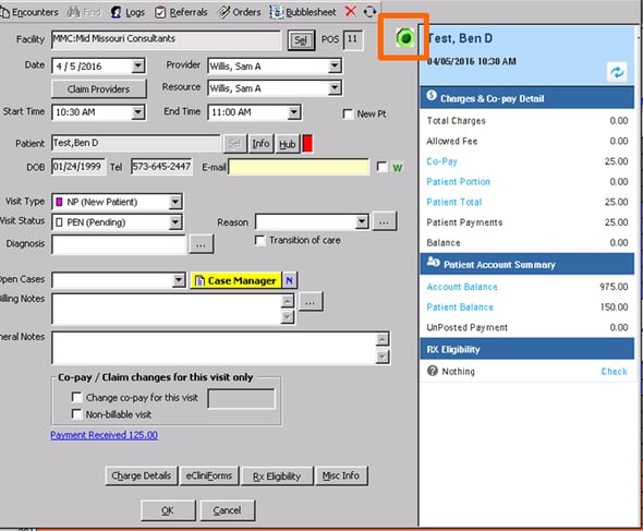 How to View the Appointment Panel from an Office Visit in eClinicalWorks
